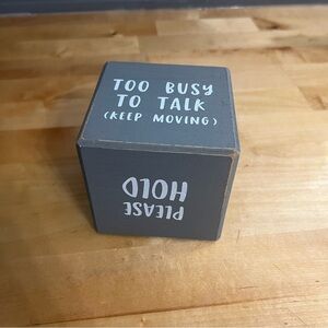 ❄️ 5/$20 Office/Receptionist/Co-worker Answer Cube
(Sayings) 6 Sided Cube